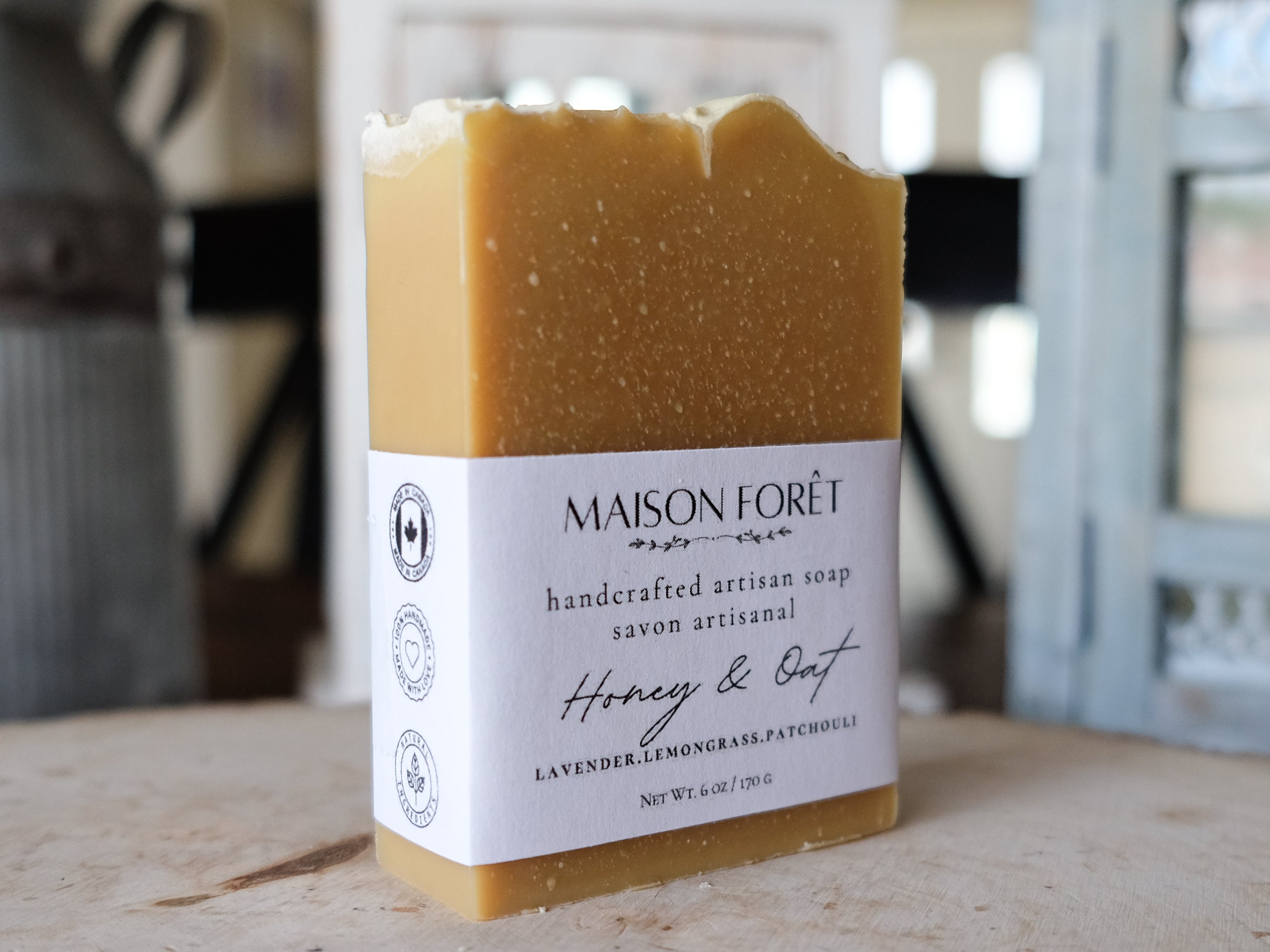 Honey Oat with Shea Butter Artisan Bar Soap