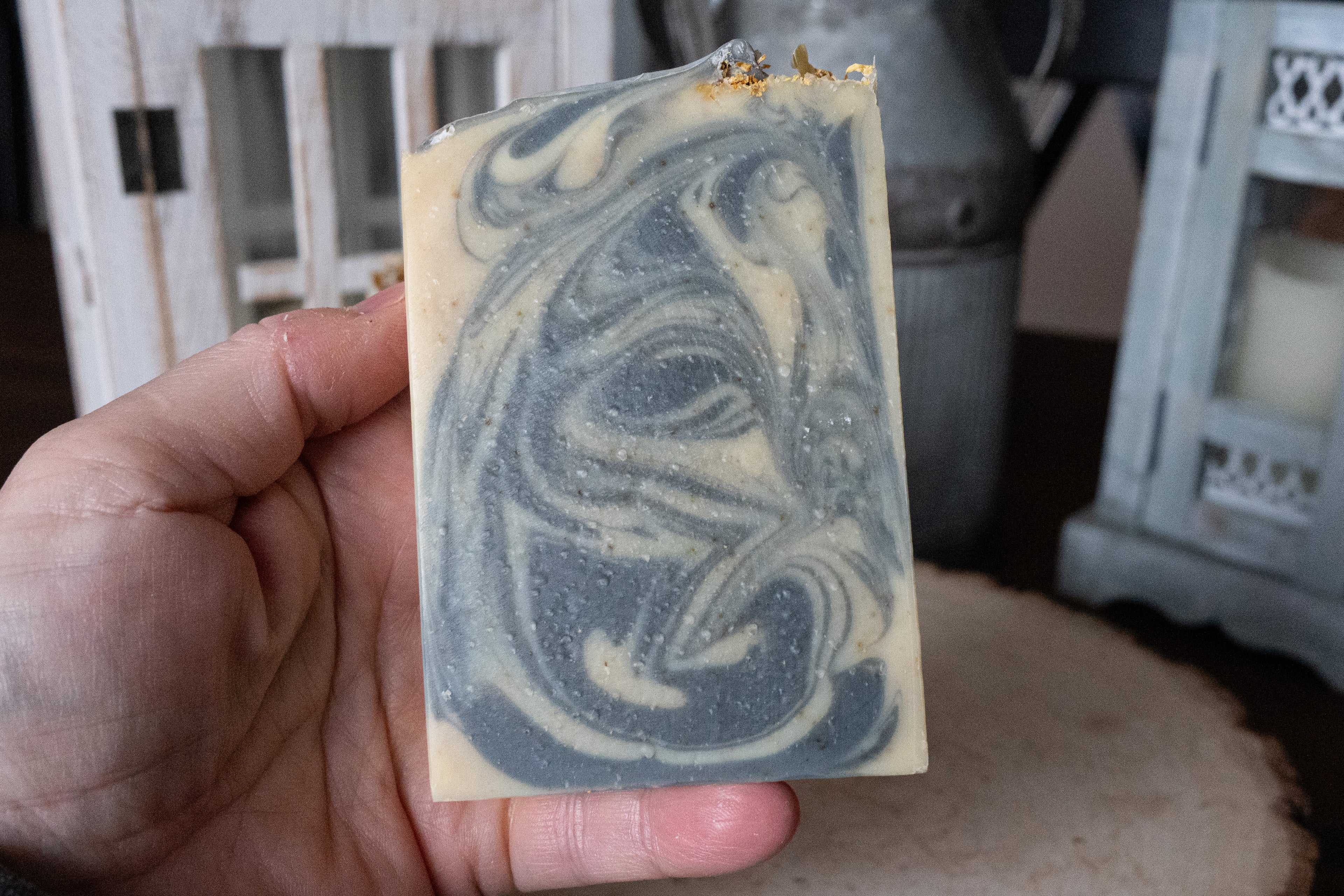 Calendula with Charcoal and Goat Milk Artisan Bar Soap