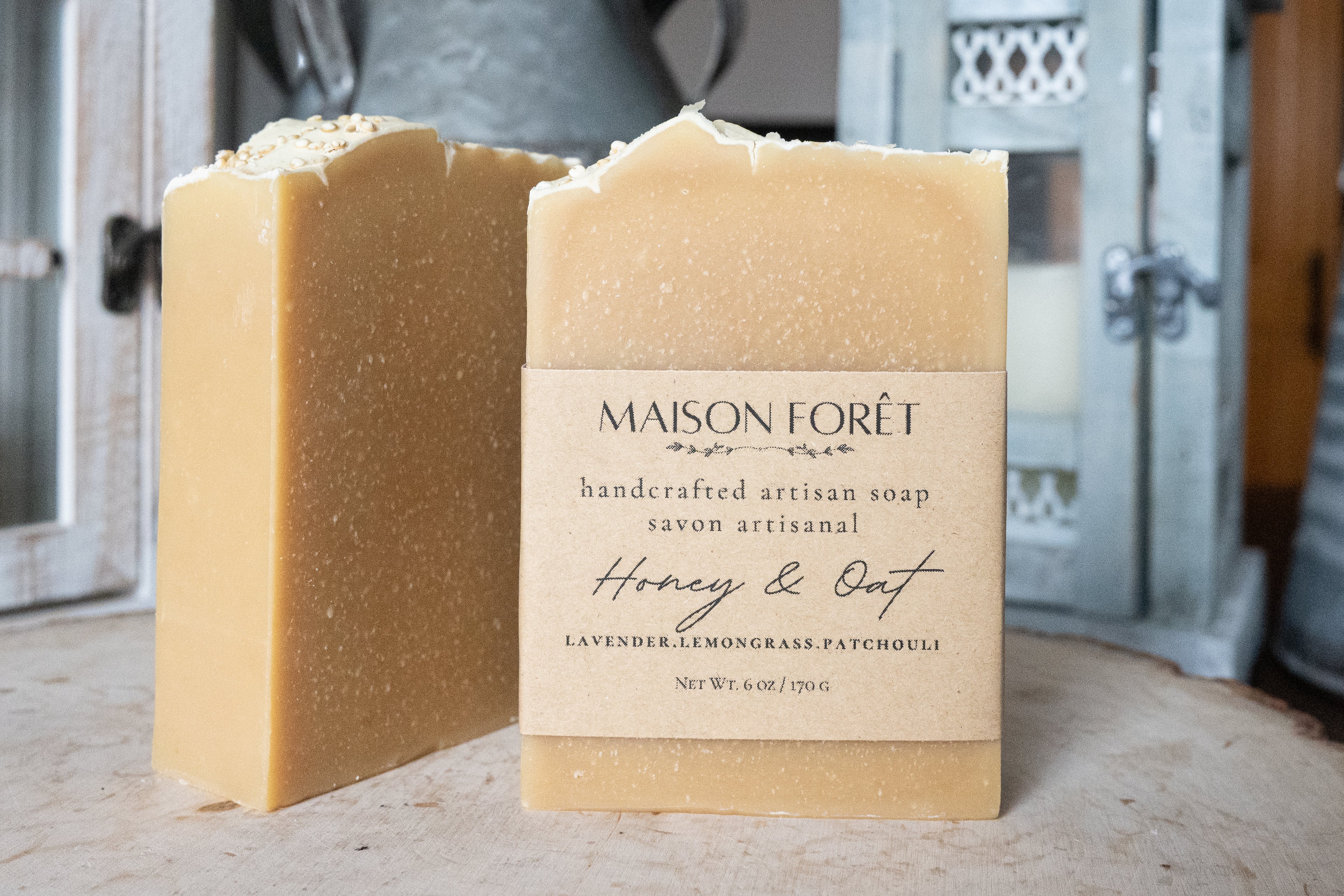 Honey Oat with Shea Butter Artisan Bar Soap