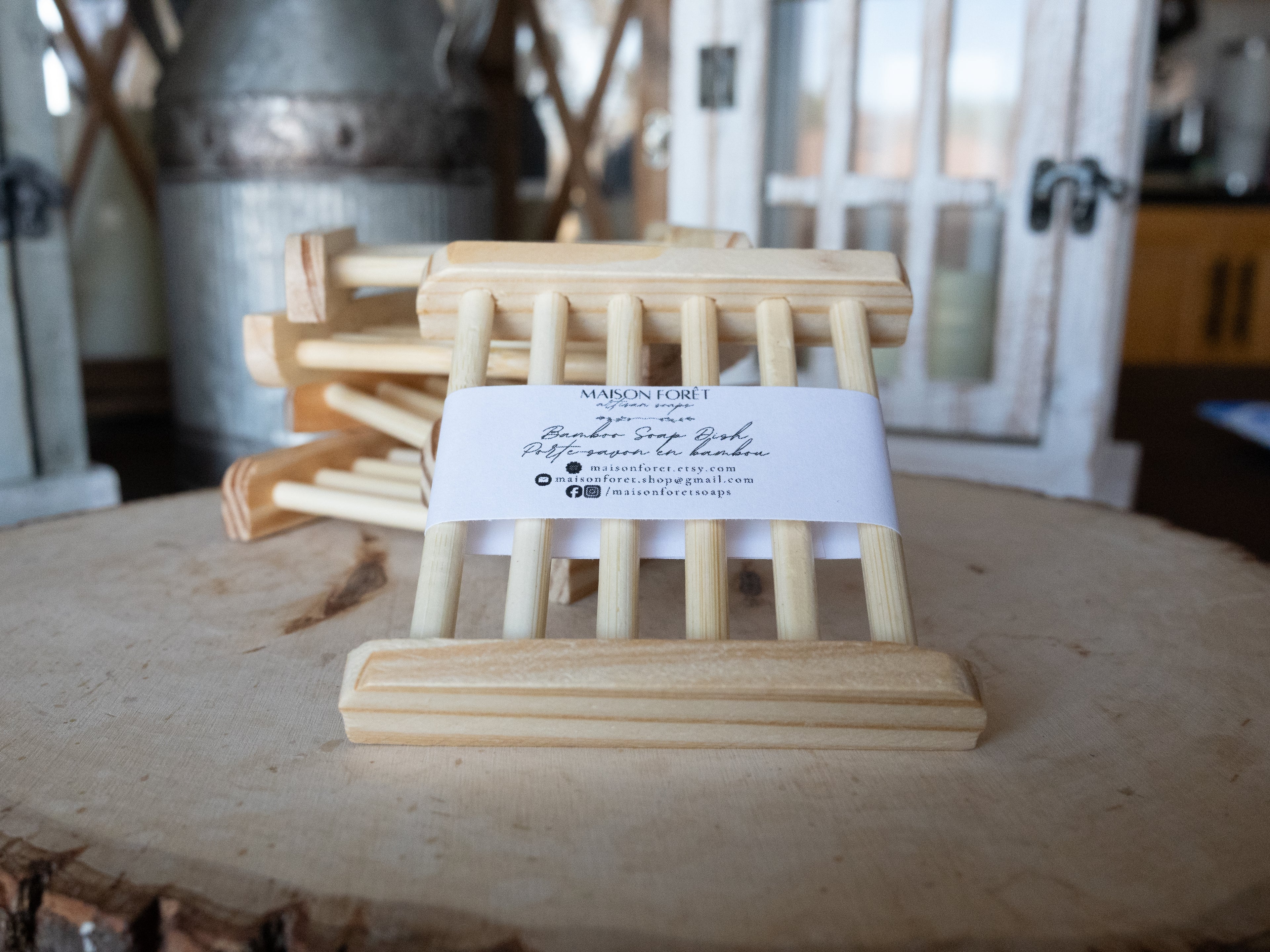 Natural Bamboo Soap Dish