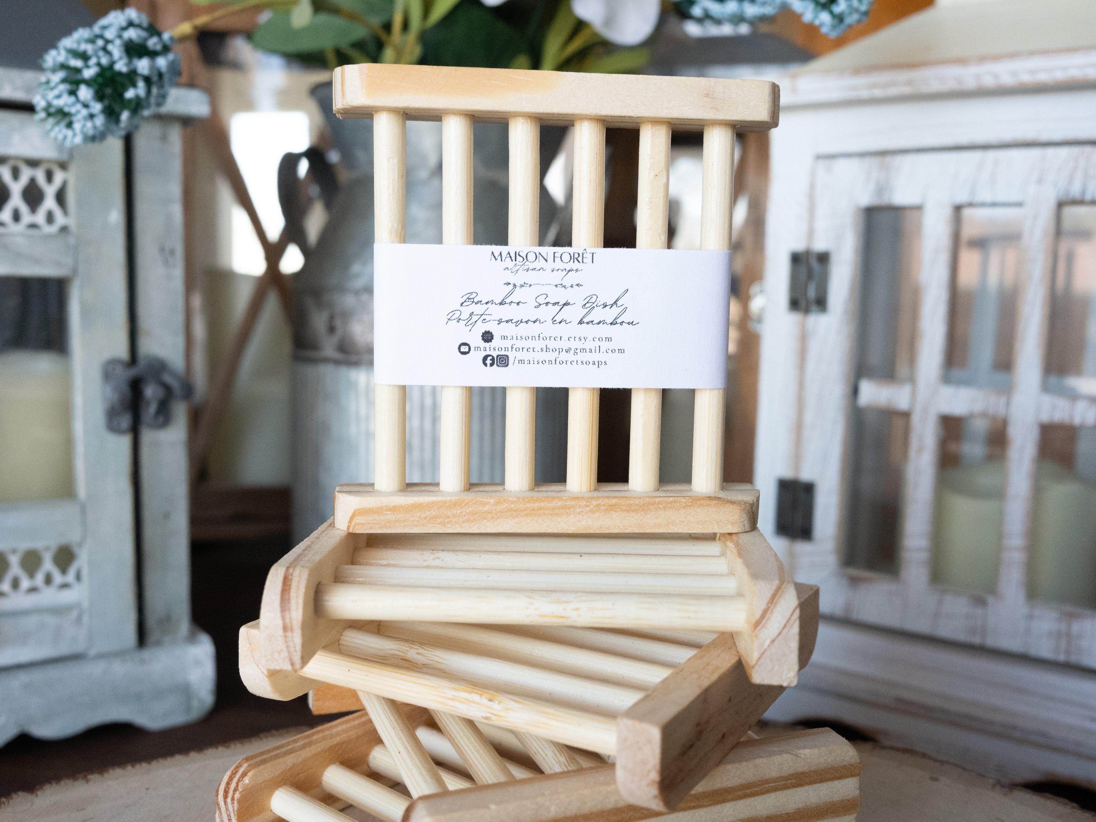Natural Bamboo Soap Dish