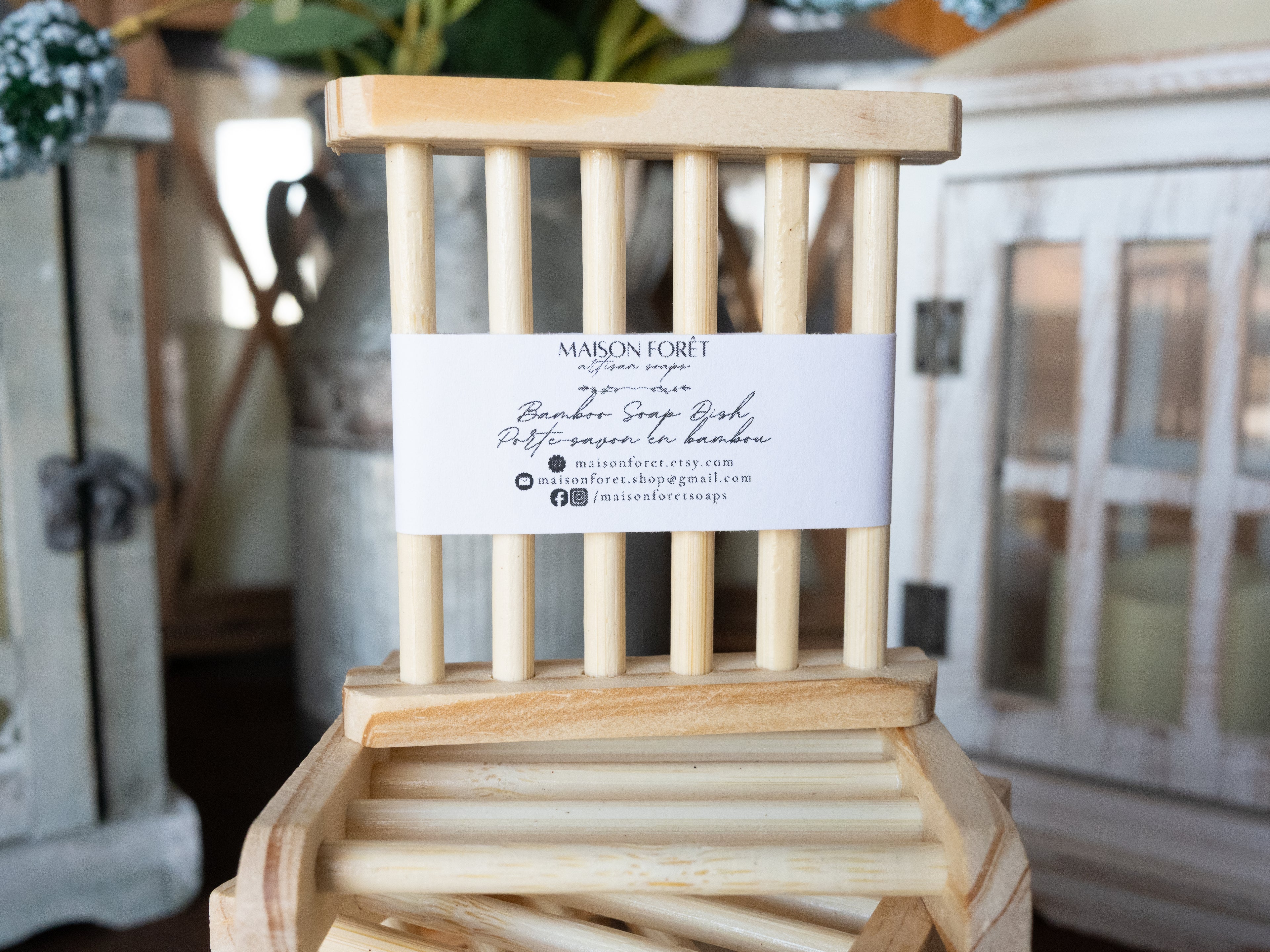 Natural Bamboo Soap Dish