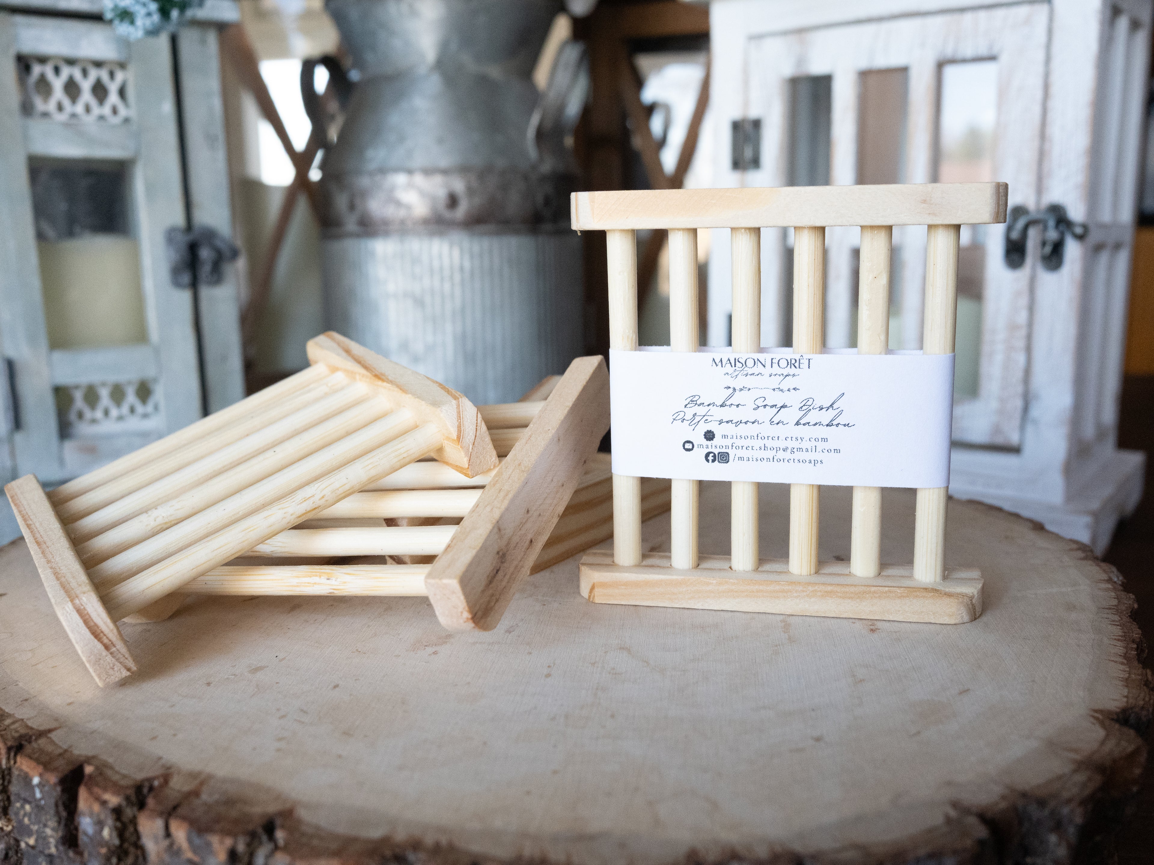 Natural Bamboo Soap Dish