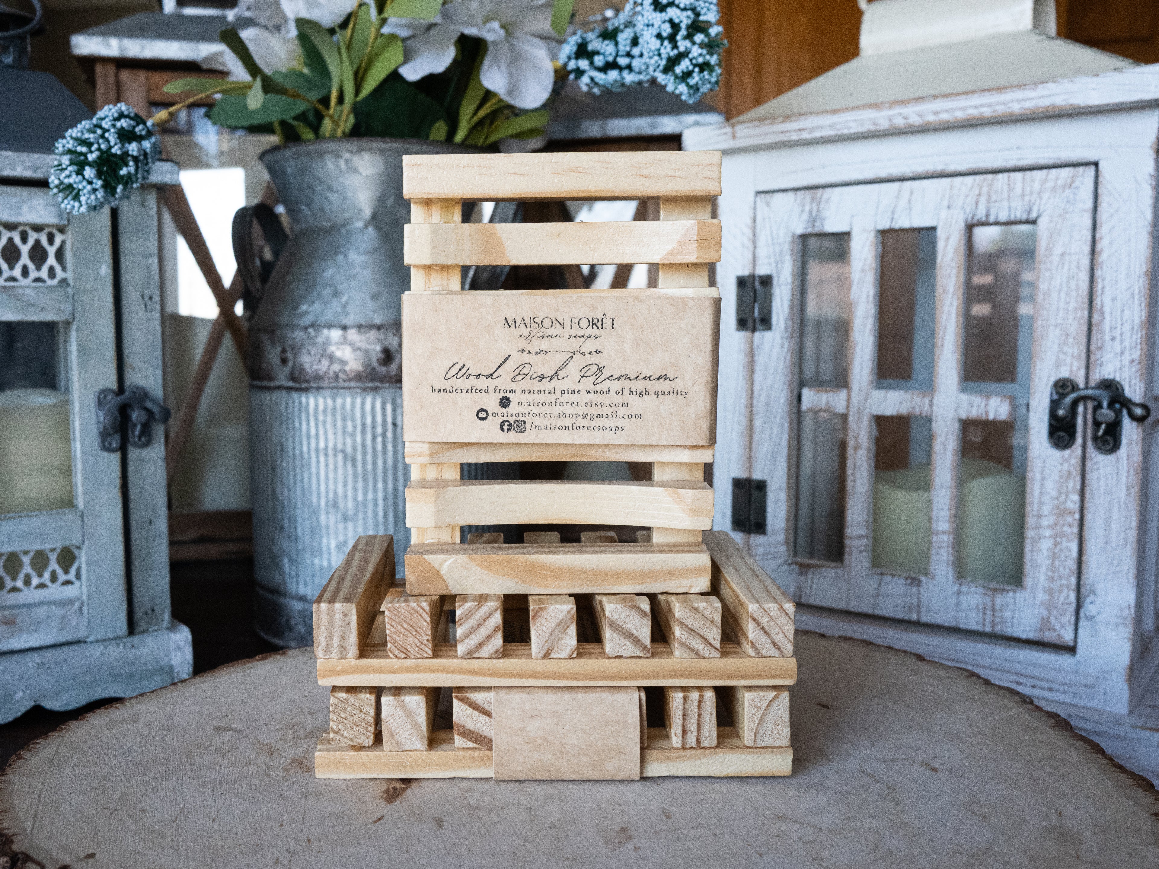 Premium Natural Bamboo Soap Dish