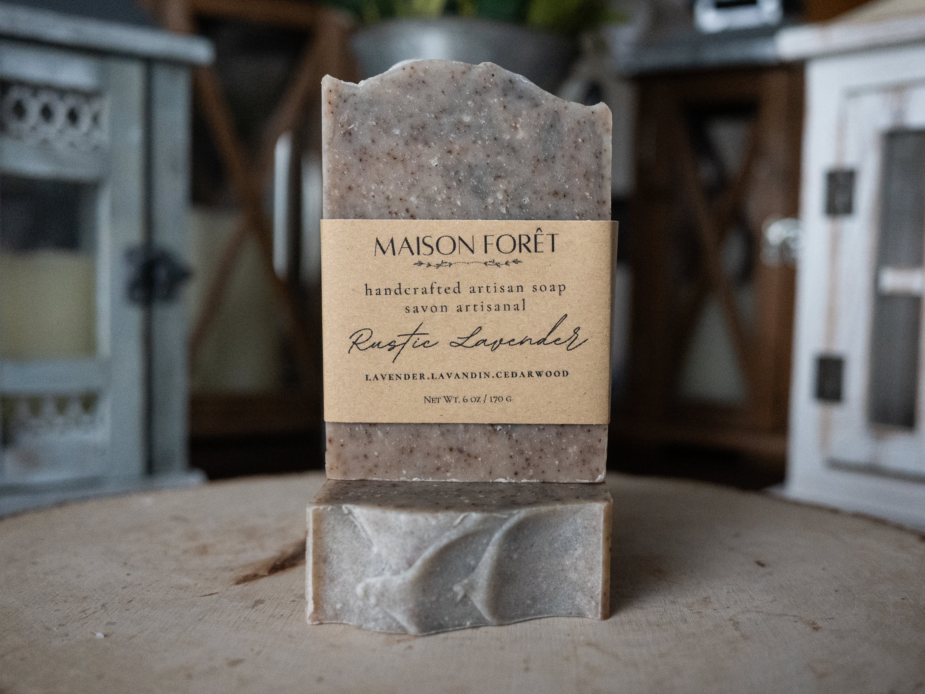 Rustic Lavender Artisan Bar Soap
