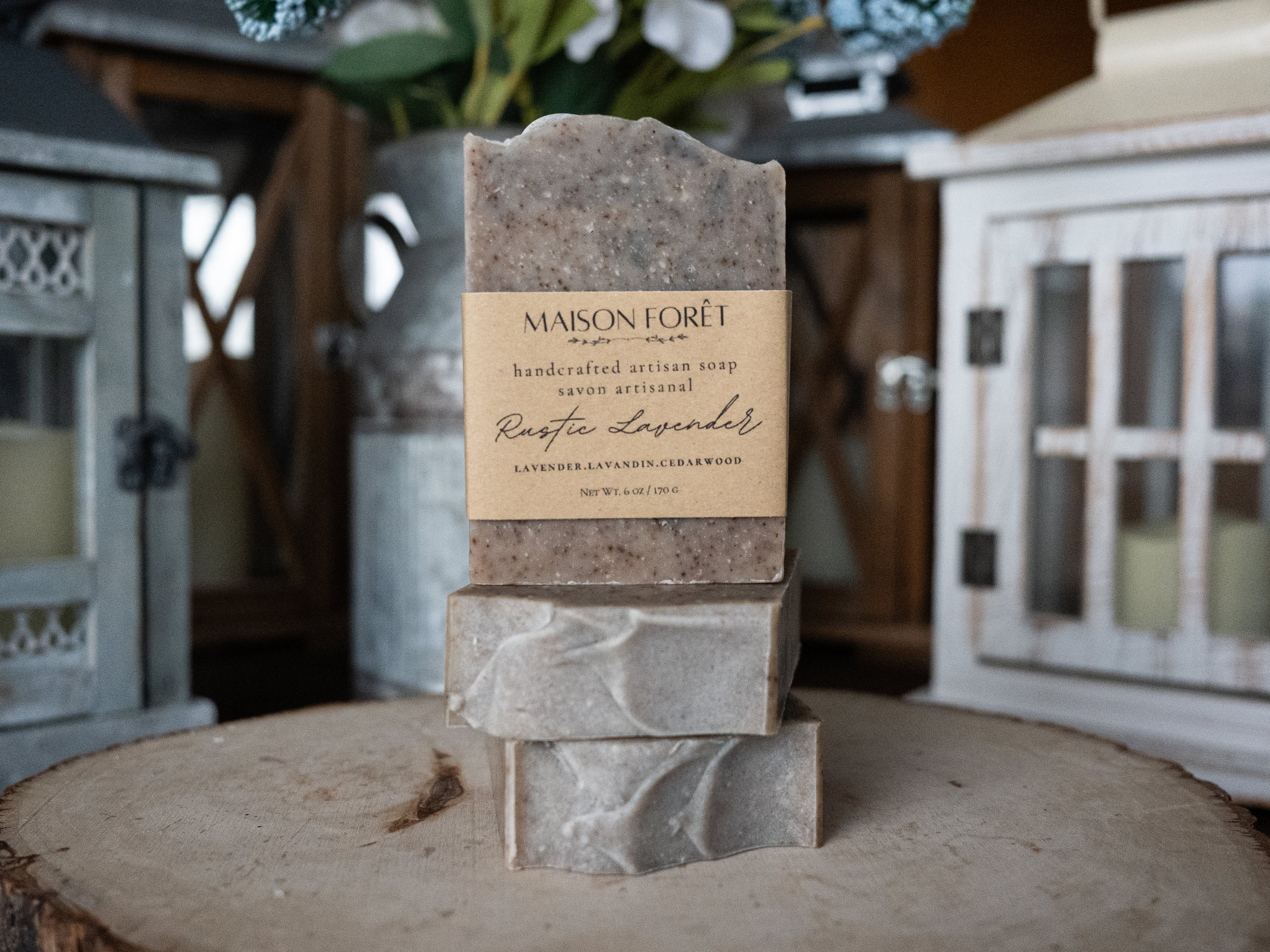 Rustic Lavender Artisan Bar Soap
