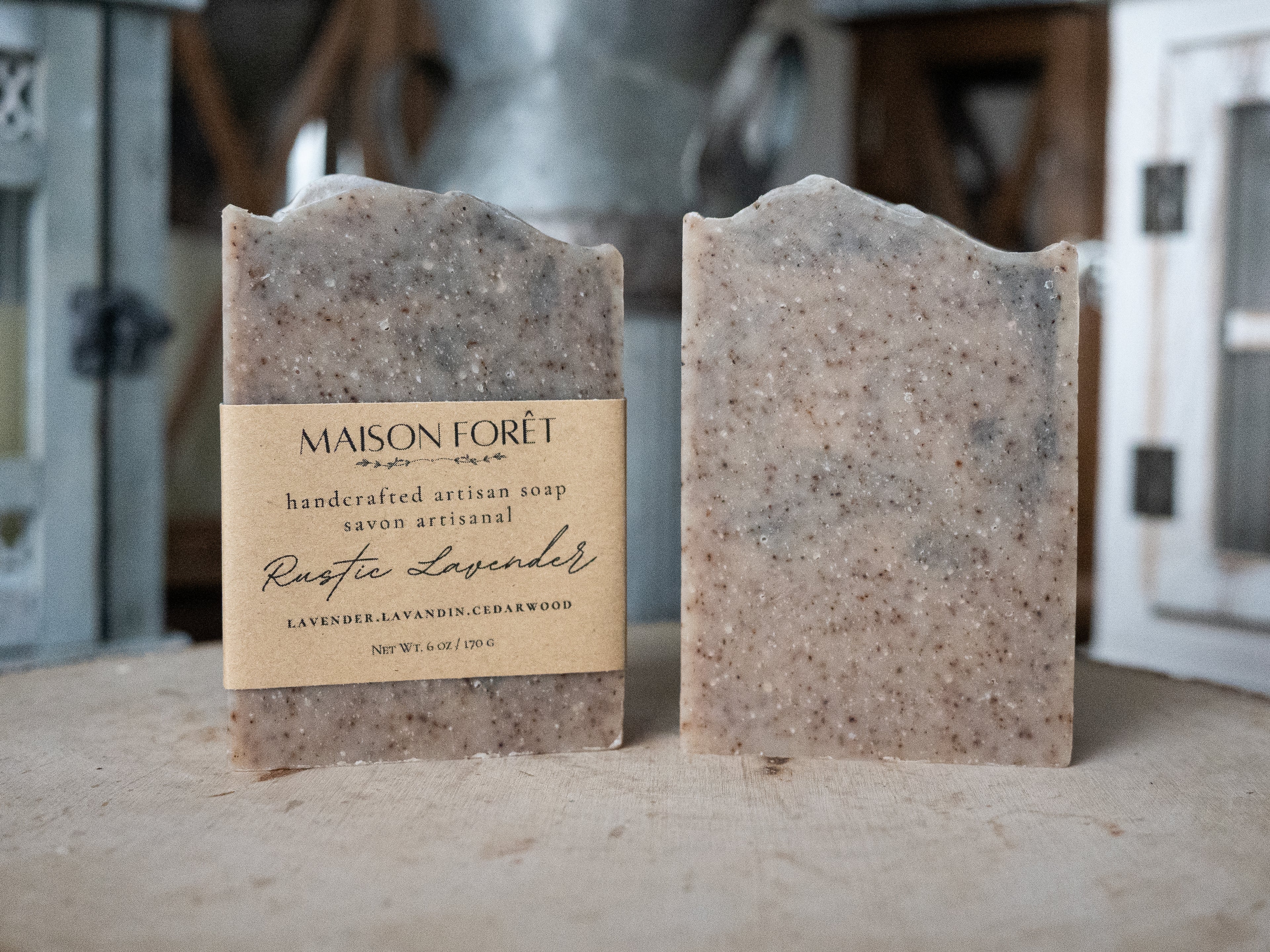 Rustic Lavender Artisan Bar Soap