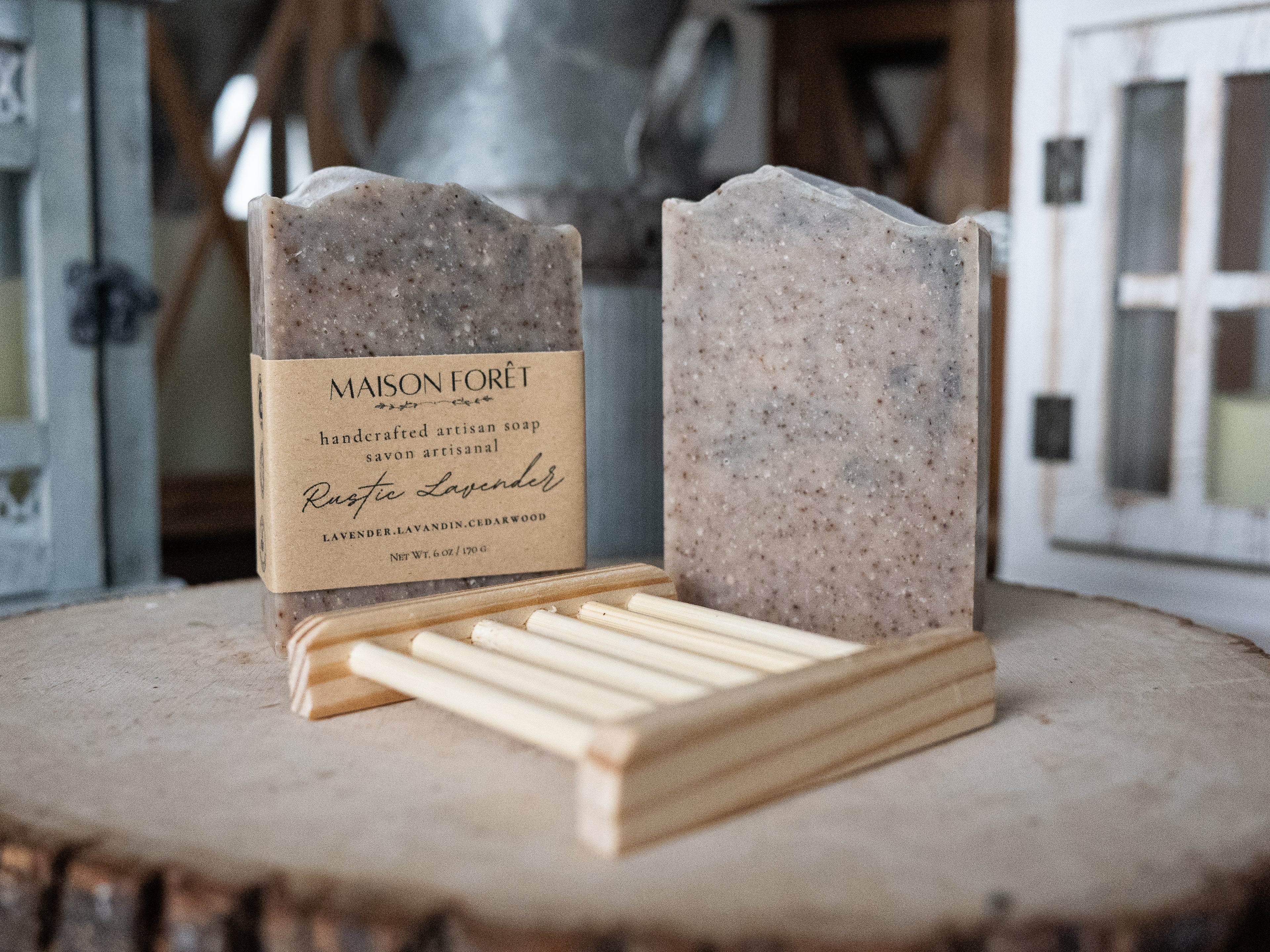 Rustic Lavender Artisan Bar Soap