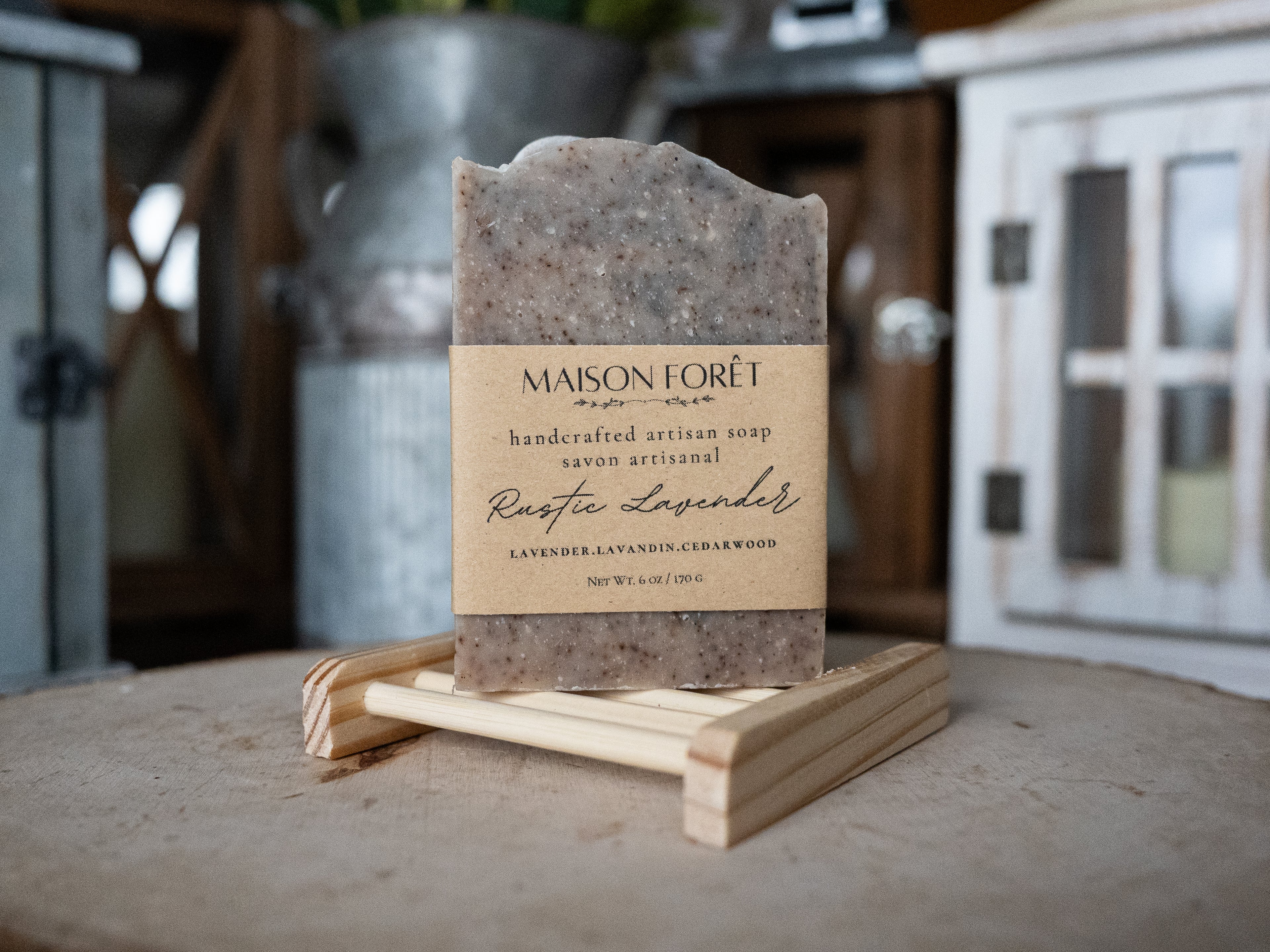 Rustic Lavender Artisan Bar Soap
