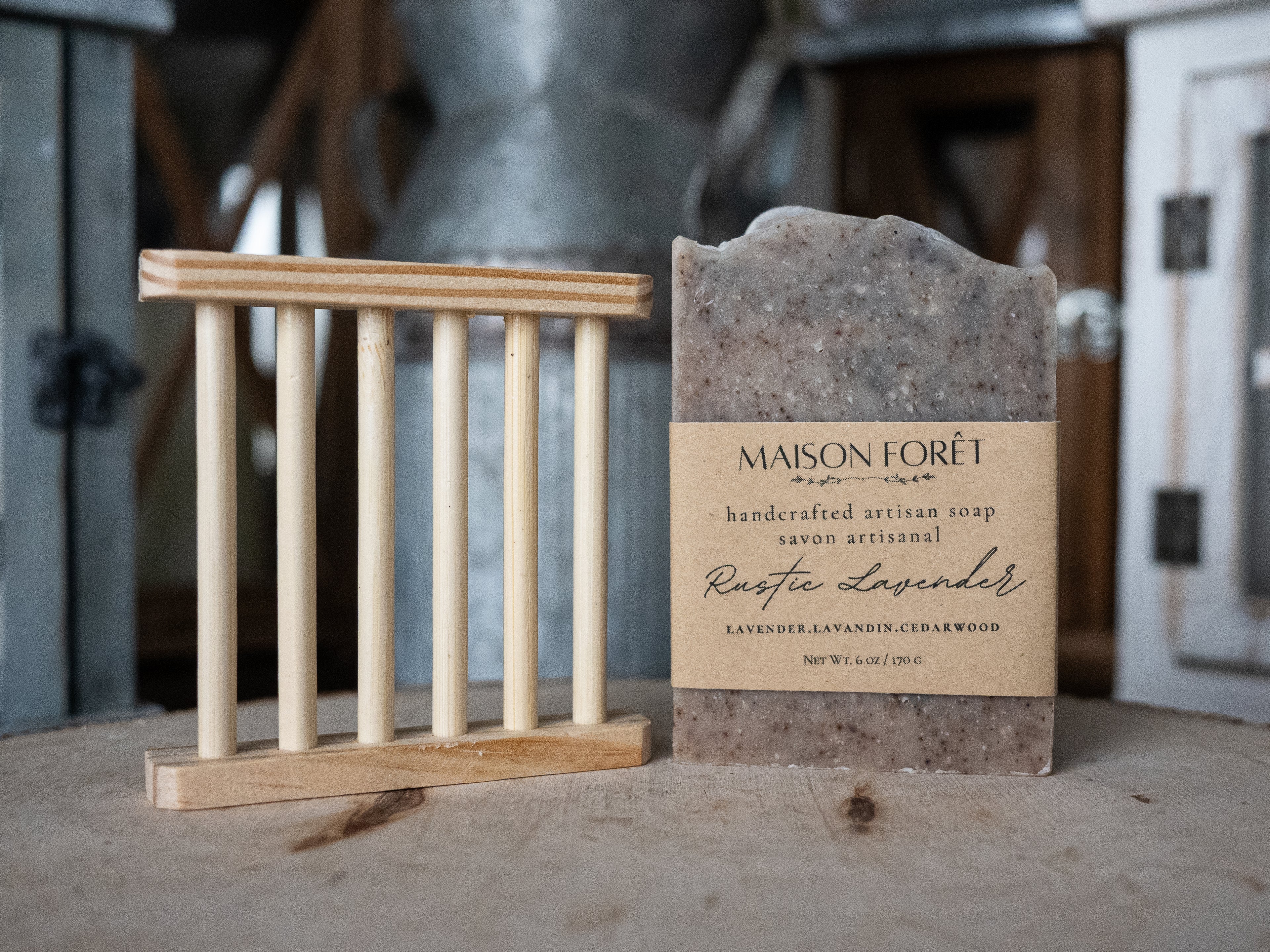 Rustic Lavender Artisan Bar Soap