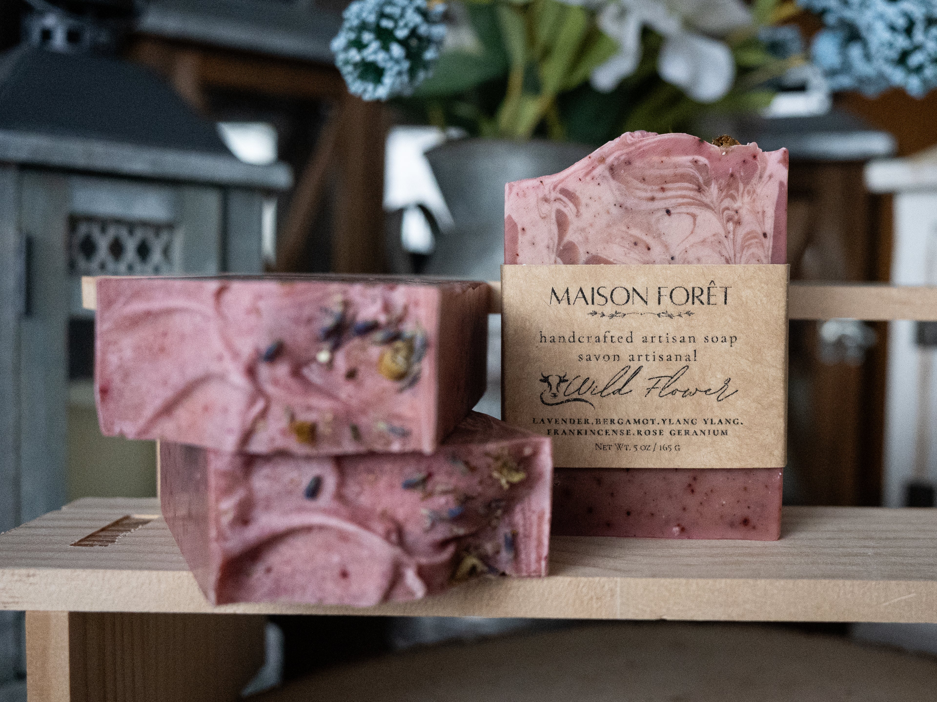 Wild Flower Floral Blush Artisan Botanical Soap